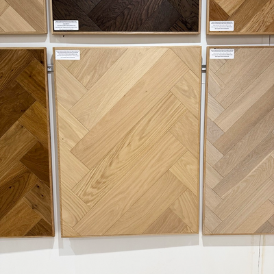 Boston Engineered Real Wood Herringbone Oak Pure Matt Lacquered